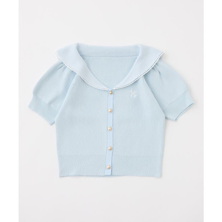 【one after another】セーラー半袖ニット | NICE CLAUP / OLIVE des OLIVE　OUTLET | 詳細画像8 