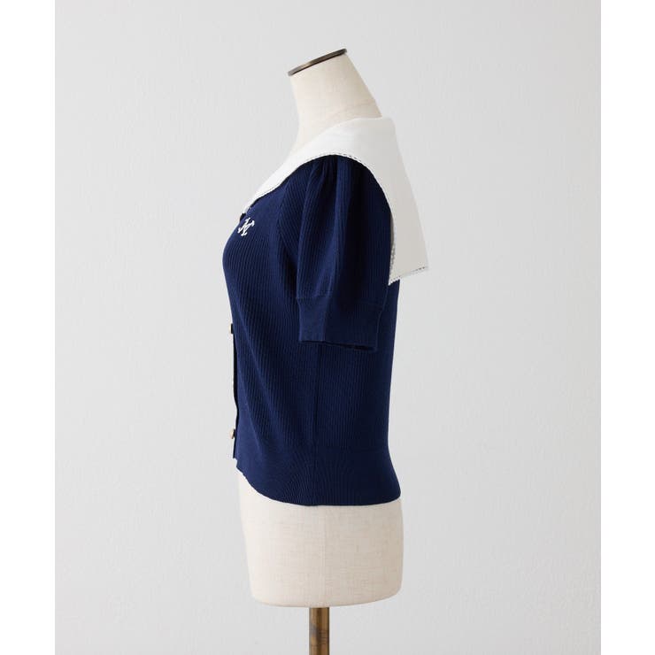 【one after another】セーラー半袖ニット | NICE CLAUP / OLIVE des OLIVE　OUTLET | 詳細画像23 