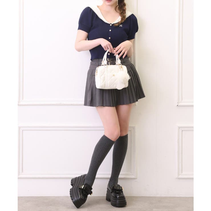 【one after another】セーラー半袖ニット | NICE CLAUP / OLIVE des OLIVE　OUTLET | 詳細画像15 