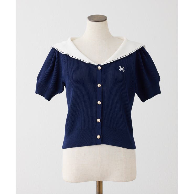 【one after another】セーラー半袖ニット | NICE CLAUP / OLIVE des OLIVE　OUTLET | 詳細画像22 