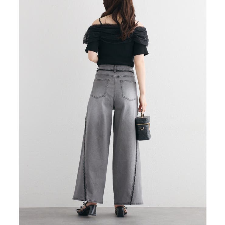 【one after another】リボンチュールニット | NICE CLAUP / OLIVE des OLIVE　OUTLET | 詳細画像16 