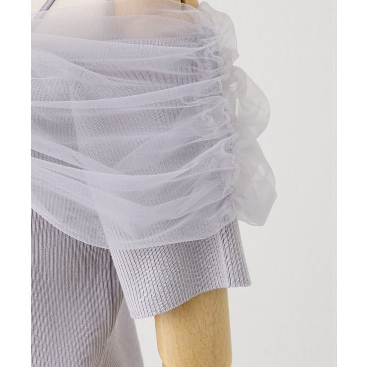 【one after another】リボンチュールニット | NICE CLAUP / OLIVE des OLIVE　OUTLET | 詳細画像22 