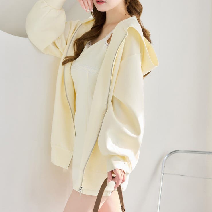 イエロー | 【one after another】【セットアップ可能】ビッグシルエットパーカ | NICE CLAUP / OLIVE des OLIVE　OUTLET