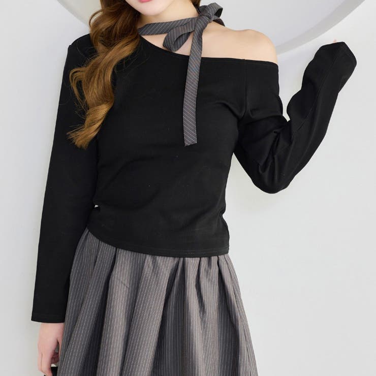 【one after another】リボンタイ ワンショルカットトップス | NICE CLAUP / OLIVE des OLIVE　OUTLET | 詳細画像20 