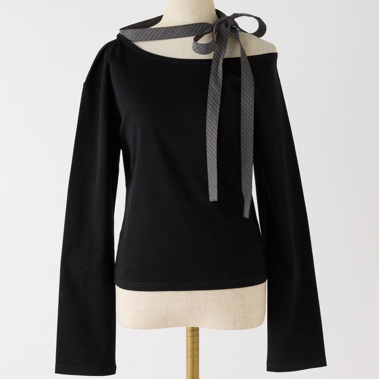 【one after another】リボンタイ ワンショルカットトップス | NICE CLAUP / OLIVE des OLIVE　OUTLET | 詳細画像19 