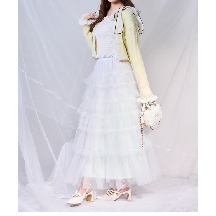 【one after another】肩リボンシャーリングトップス | NICE CLAUP / OLIVE des OLIVE　OUTLET | 詳細画像3 