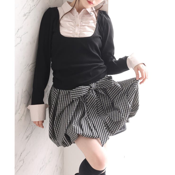 【one after another】ロゴ刺繡レイヤードトップス | NICE CLAUP / OLIVE des OLIVE　OUTLET | 詳細画像34 