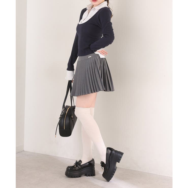 【one after another】ロゴ刺繡レイヤードトップス | NICE CLAUP / OLIVE des OLIVE　OUTLET | 詳細画像28 