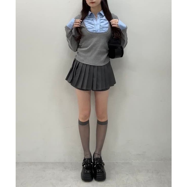 【one after another】ロゴ刺繡レイヤードトップス | NICE CLAUP / OLIVE des OLIVE　OUTLET | 詳細画像47 