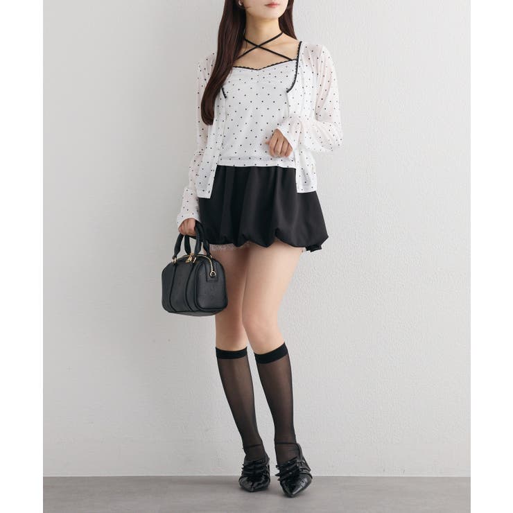 【one after another】ビスチェsetドロストカーディガン | NICE CLAUP / OLIVE des OLIVE　OUTLET | 詳細画像5 