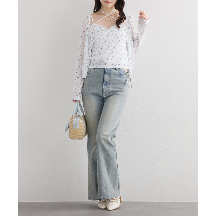 【one after another】ビスチェsetドロストカーディガン | NICE CLAUP / OLIVE des OLIVE　OUTLET | 詳細画像13 