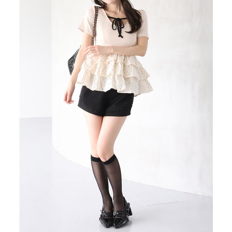 【one after another】裾フリルトップス | NICE CLAUP / OLIVE des OLIVE　OUTLET | 詳細画像6 