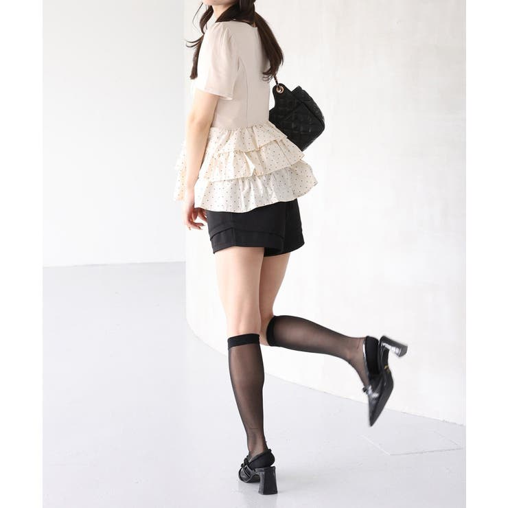 【one after another】裾フリルトップス | NICE CLAUP / OLIVE des OLIVE　OUTLET | 詳細画像5 