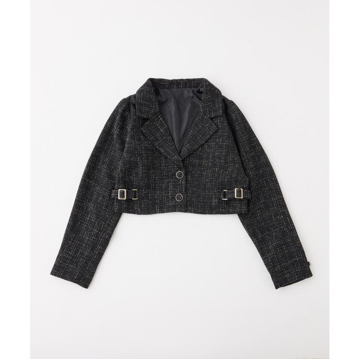 【one after another】サイドベルトツイードショートジャケット | NICE CLAUP / OLIVE des OLIVE　OUTLET | 詳細画像20 