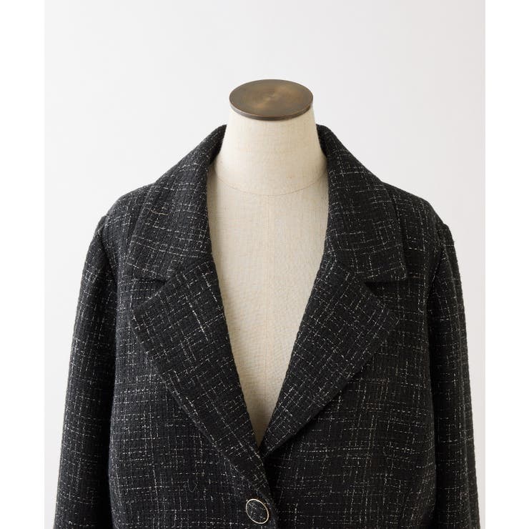 【one after another】サイドベルトツイードショートジャケット | NICE CLAUP / OLIVE des OLIVE　OUTLET | 詳細画像31 