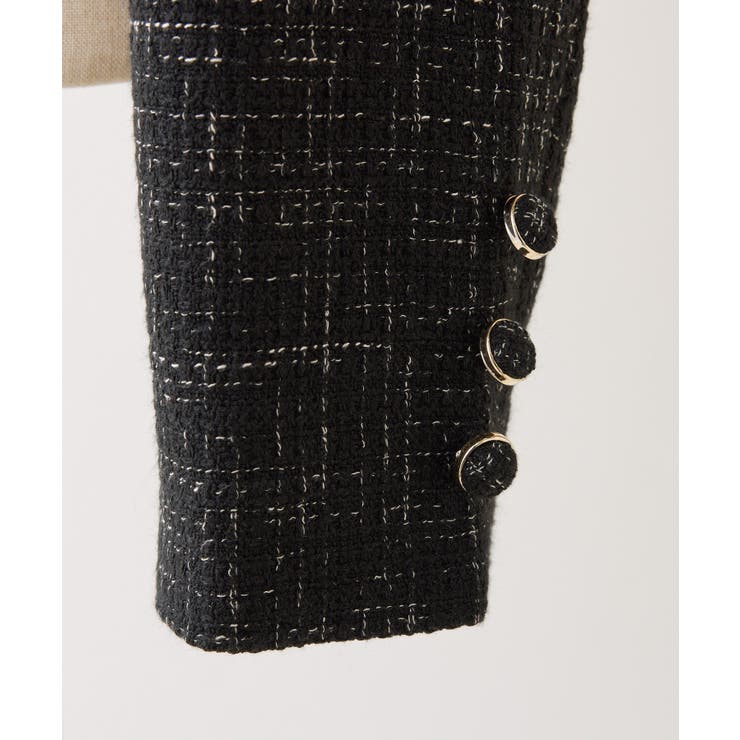 【one after another】サイドベルトツイードショートジャケット | NICE CLAUP / OLIVE des OLIVE　OUTLET | 詳細画像35 