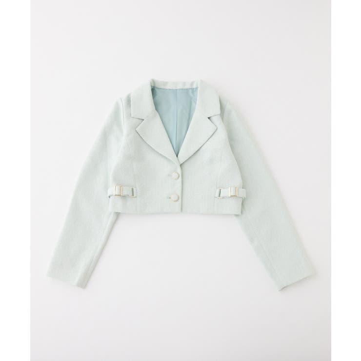 【one after another】サイドベルトツイードショートジャケット | NICE CLAUP / OLIVE des OLIVE　OUTLET | 詳細画像12 