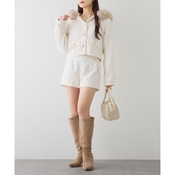 【one after another】【セットアップ可能】フェイクファーフード付… | NICE CLAUP / OLIVE des OLIVE　OUTLET | 詳細画像7 