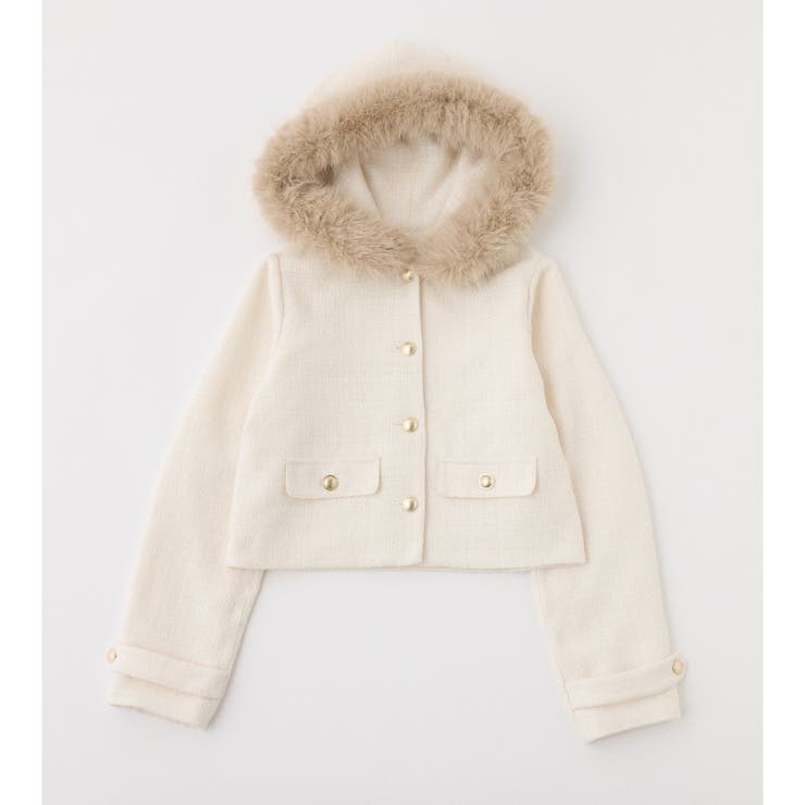 【one after another】【セットアップ可能】フェイクファーフード付… | NICE CLAUP / OLIVE des OLIVE　OUTLET | 詳細画像2 