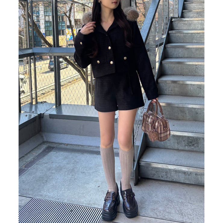 【one after another】【セットアップ可能】フェイクファーフード付… | NICE CLAUP / OLIVE des OLIVE　OUTLET | 詳細画像18 