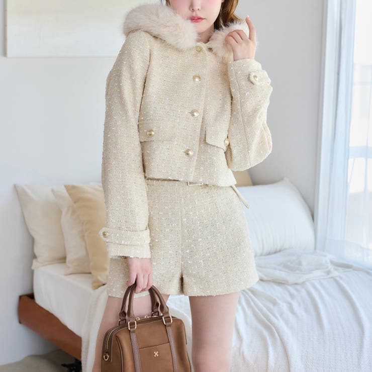 【one after another】【セットアップ可能】フェイクファーフード付… | NICE CLAUP / OLIVE des OLIVE　OUTLET | 詳細画像11 