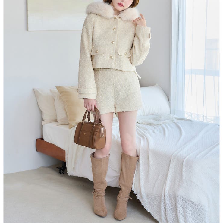 【one after another】【セットアップ可能】フェイクファーフード付… | NICE CLAUP / OLIVE des OLIVE　OUTLET | 詳細画像14 