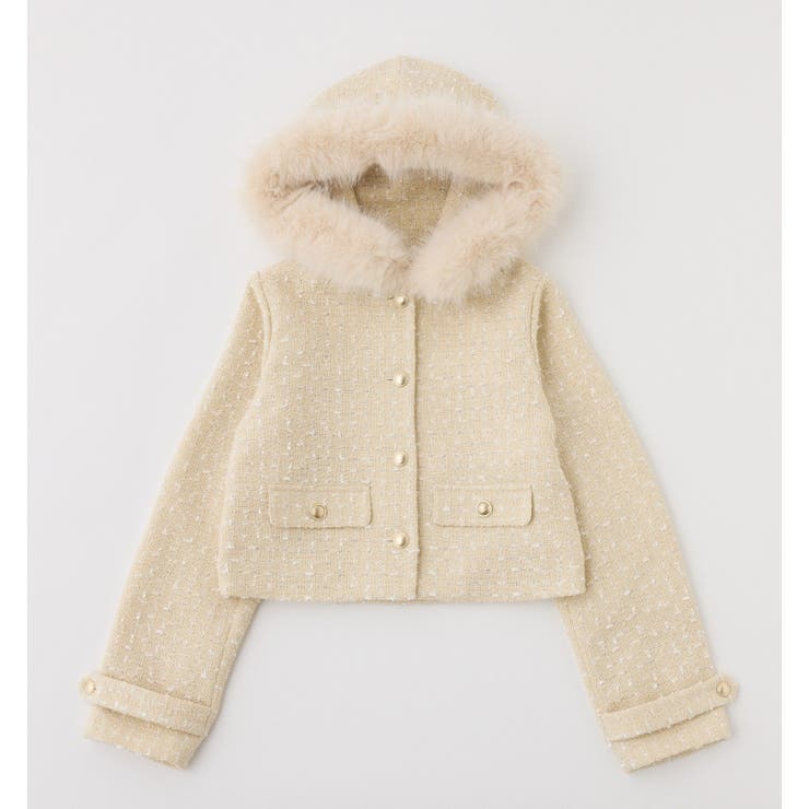 【one after another】【セットアップ可能】フェイクファーフード付… | NICE CLAUP / OLIVE des OLIVE　OUTLET | 詳細画像9 