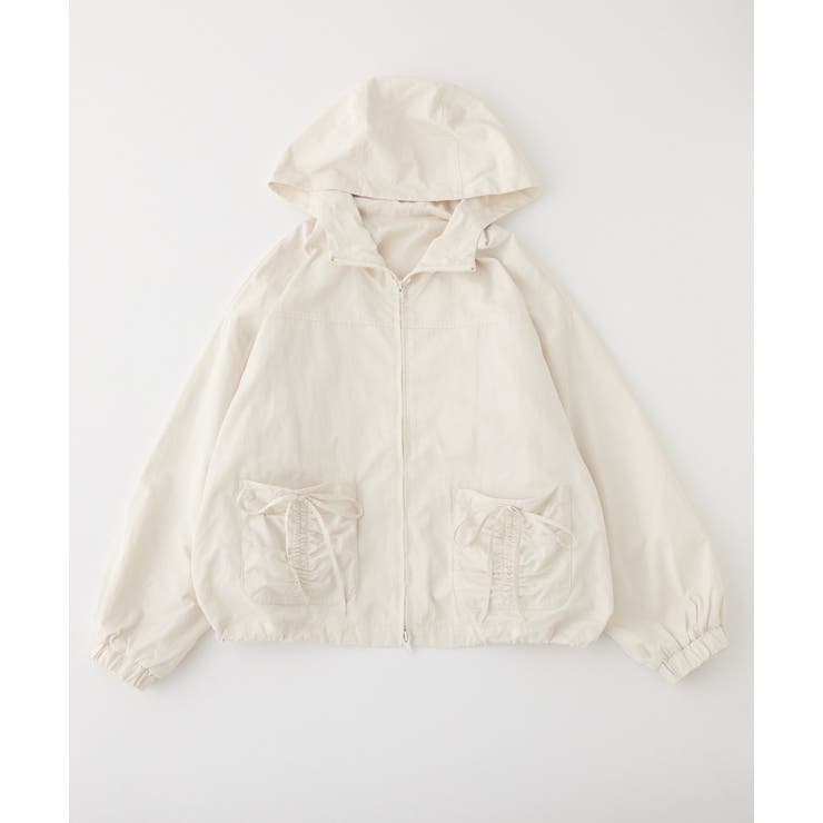 【one after another】ドロストリボンポケット付きマウンテンパーカ… | NICE CLAUP / OLIVE des OLIVE　OUTLET | 詳細画像2 