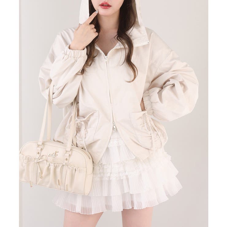 【one after another】ドロストリボンポケット付きマウンテンパーカ… | NICE CLAUP / OLIVE des OLIVE　OUTLET | 詳細画像6 