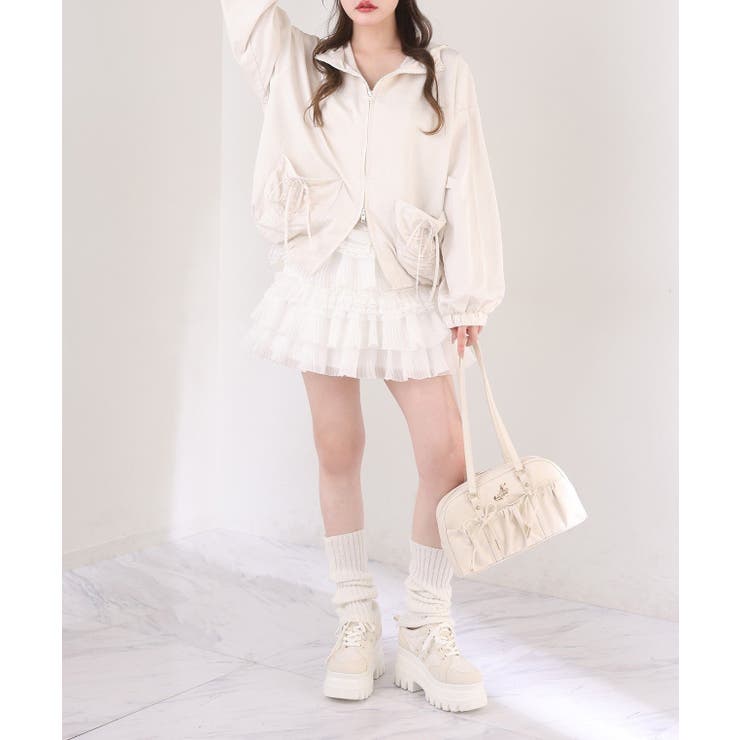 【one after another】ドロストリボンポケット付きマウンテンパーカ… | NICE CLAUP / OLIVE des OLIVE　OUTLET | 詳細画像9 