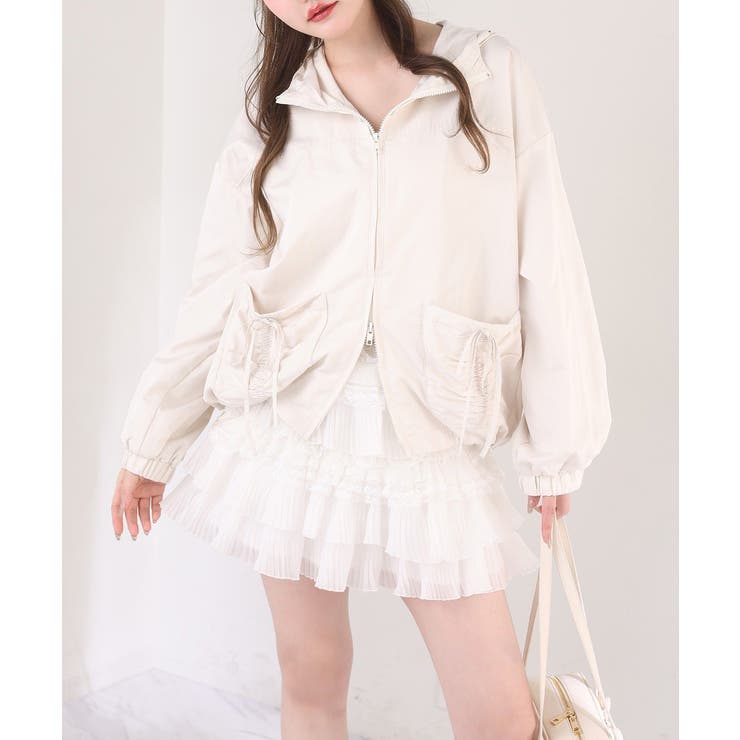 【one after another】ドロストリボンポケット付きマウンテンパーカ… | NICE CLAUP / OLIVE des OLIVE　OUTLET | 詳細画像10 