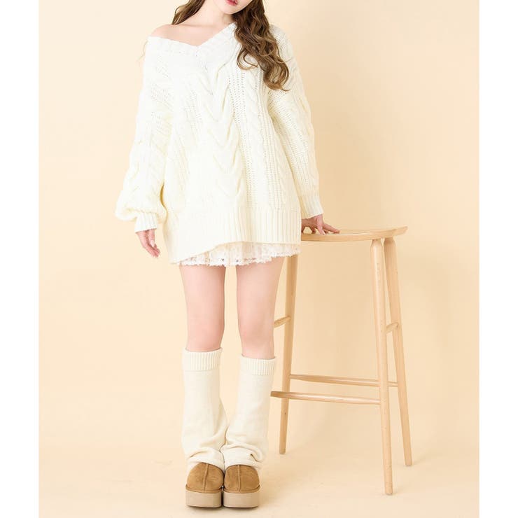 【one after another】ケーブルミニワンピース | NICE CLAUP / OLIVE des OLIVE　OUTLET | 詳細画像6 