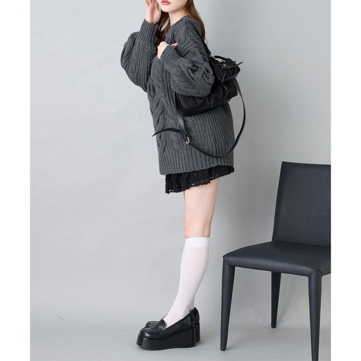 【one after another】ケーブルミニワンピース | NICE CLAUP / OLIVE des OLIVE　OUTLET | 詳細画像23 