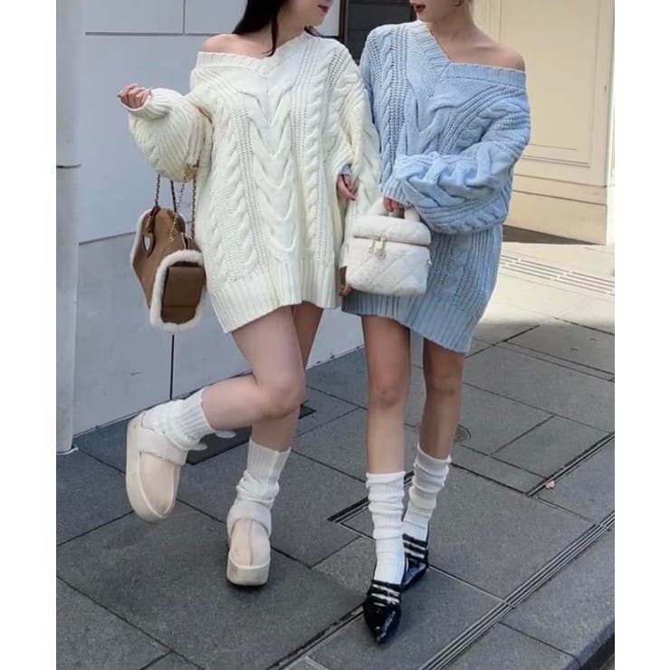 【one after another】ケーブルミニワンピース | NICE CLAUP / OLIVE des OLIVE　OUTLET | 詳細画像45 