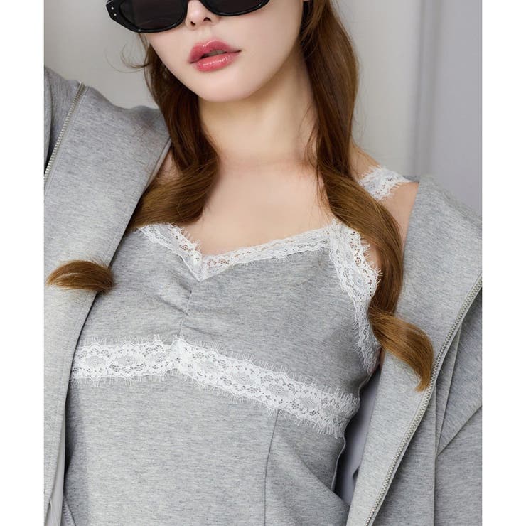 【one after another】【セットアップ可能】レース付きカットキャミ… | NICE CLAUP / OLIVE des OLIVE　OUTLET | 詳細画像10 