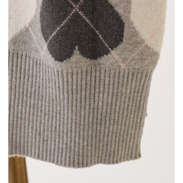 【one after another】ハートアーガイルニットミニワンピ | NICE CLAUP / OLIVE des OLIVE　OUTLET | 詳細画像20 