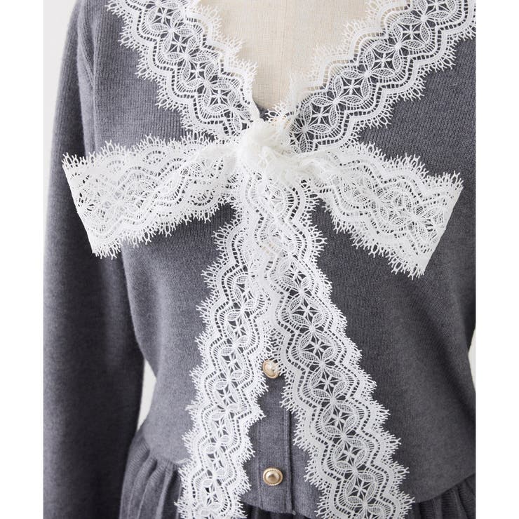 【one after another】レースボウタイニットセットアップ | NICE CLAUP / OLIVE des OLIVE　OUTLET | 詳細画像20 