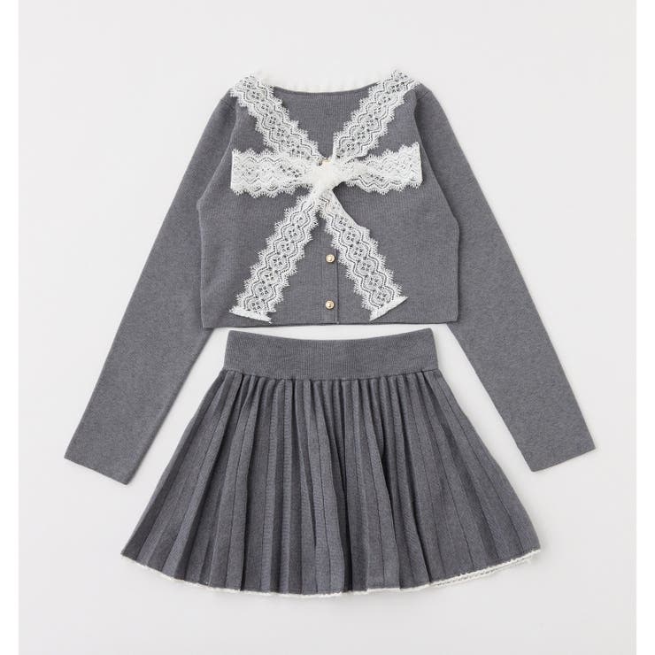 【one after another】レースボウタイニットセットアップ | NICE CLAUP / OLIVE des OLIVE　OUTLET | 詳細画像5 