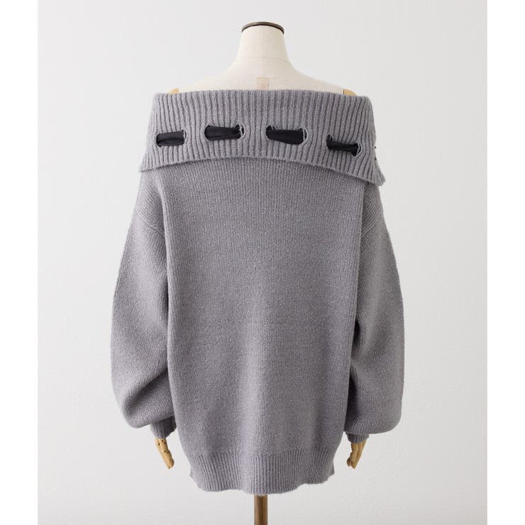 【one after another】リボン付きオフショルニットワンピ | NICE CLAUP / OLIVE des OLIVE　OUTLET | 詳細画像24 