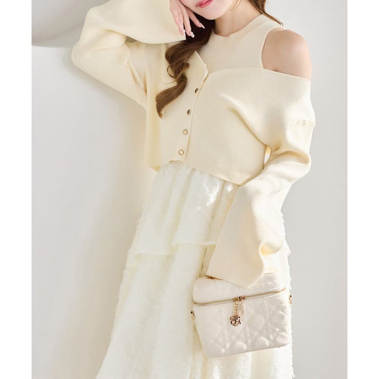 【one after another】カーデセットドッキングティアードワンピ | NICE CLAUP / OLIVE des OLIVE　OUTLET | 詳細画像6 