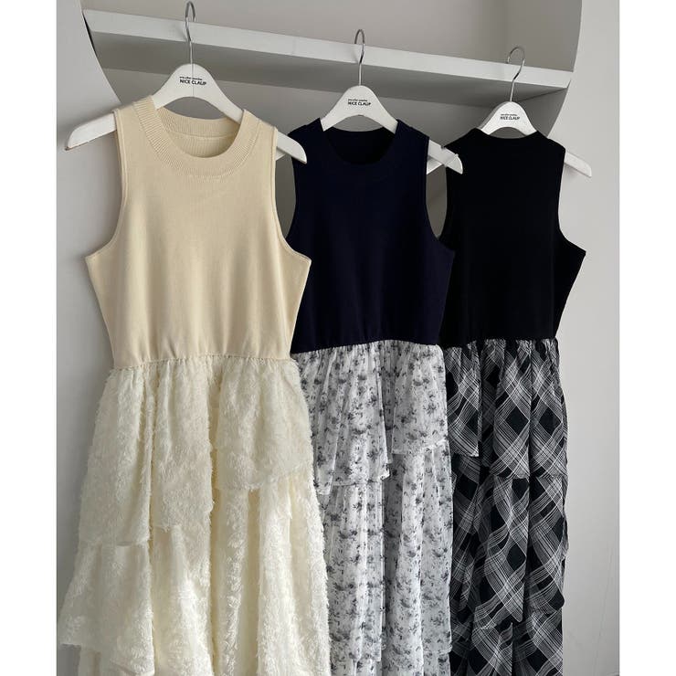 【one after another】カーデセットドッキングティアードワンピ | NICE CLAUP / OLIVE des OLIVE　OUTLET | 詳細画像20 