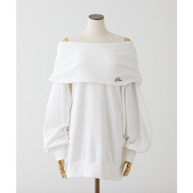 【one after another】オフショルパーカーワンピ | NICE CLAUP / OLIVE des OLIVE　OUTLET | 詳細画像2 