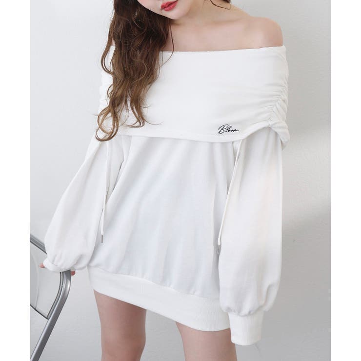 【one after another】オフショルパーカーワンピ | NICE CLAUP / OLIVE des OLIVE　OUTLET | 詳細画像3 