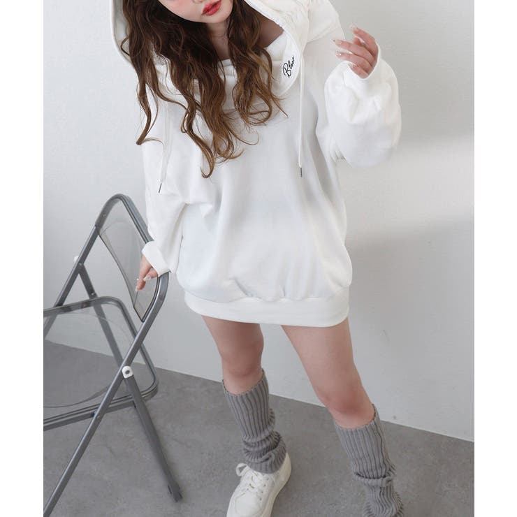 【one after another】オフショルパーカーワンピ | NICE CLAUP / OLIVE des OLIVE　OUTLET | 詳細画像4 