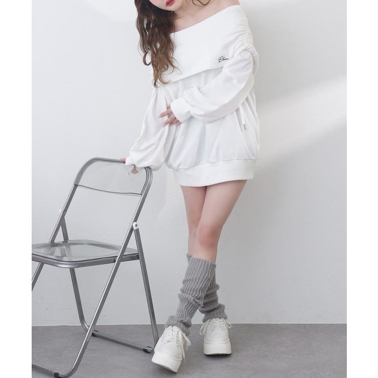 【one after another】オフショルパーカーワンピ | NICE CLAUP / OLIVE des OLIVE　OUTLET | 詳細画像8 