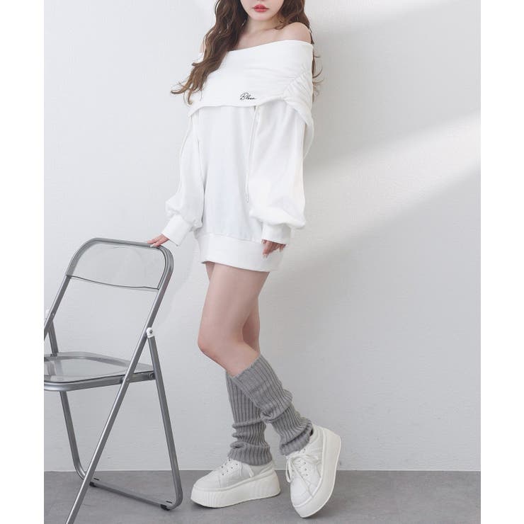 【one after another】オフショルパーカーワンピ | NICE CLAUP / OLIVE des OLIVE　OUTLET | 詳細画像9 