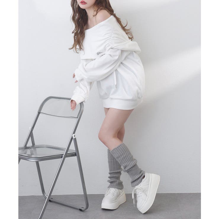 【one after another】オフショルパーカーワンピ | NICE CLAUP / OLIVE des OLIVE　OUTLET | 詳細画像10 