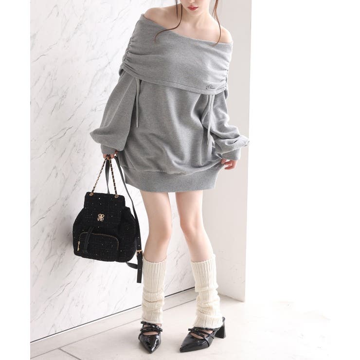 【one after another】オフショルパーカーワンピ | NICE CLAUP / OLIVE des OLIVE　OUTLET | 詳細画像22 