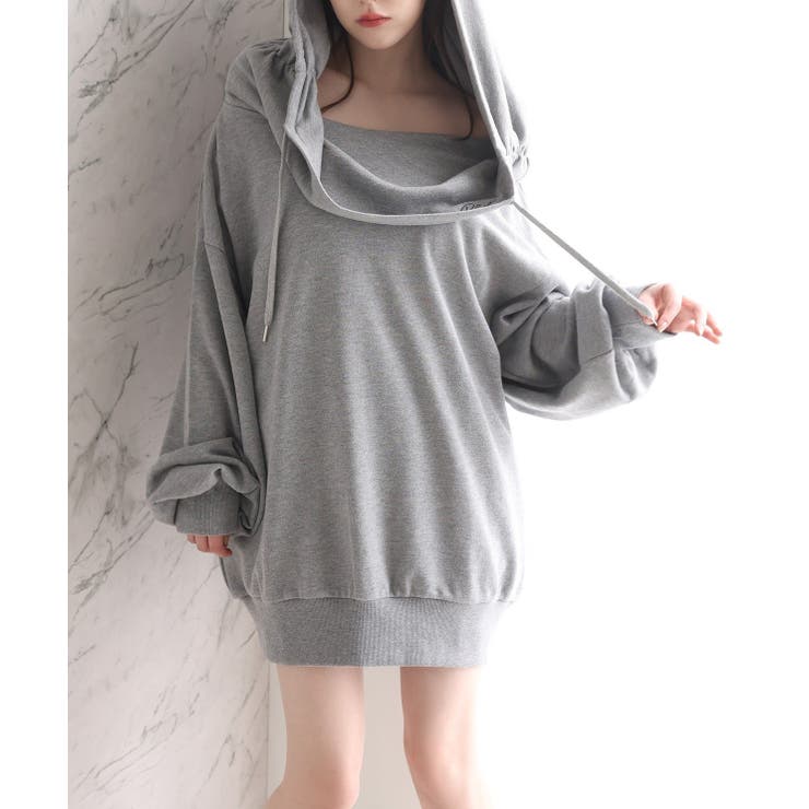 【one after another】オフショルパーカーワンピ | NICE CLAUP / OLIVE des OLIVE　OUTLET | 詳細画像28 