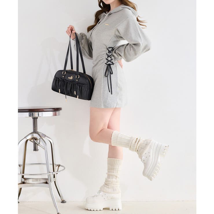 【one after another】ウエストレースアップパーカーワンピ | NICE CLAUP / OLIVE des OLIVE　OUTLET | 詳細画像10 